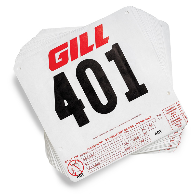 #201 - 300 Gill Tear Tag Competitors Numbers