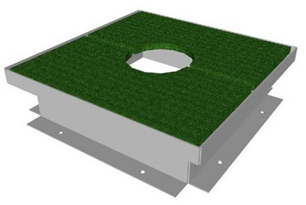 Solid Plug with Turf for Access Frame