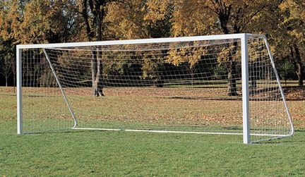 Youth 18' Sleeved Aluminum Soccer Goals - 1 Pair