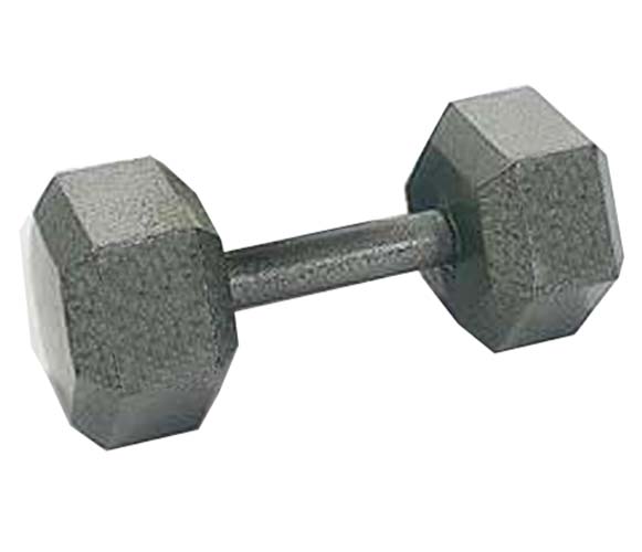 5 lbs. Solid Hex Dumbbell with Ergonomic Grip