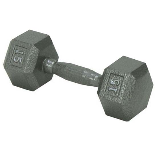 15 lb. Ergonomic Hexhead Dumbbell