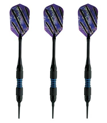 Bobcat Adjustable Soft Tip Darts Design #3 16-18 Grams (Set of 3 Darts)