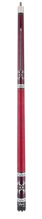 Sinister Series Cue Stick  Red with Maroon Design
