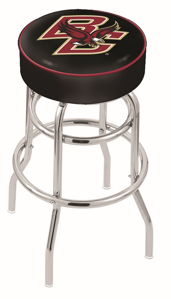 Boston College Eagles (L7C1) 25" Tall Logo Bar Stool by Holland Bar Stool Company (with Double Ring Swivel Chrome B