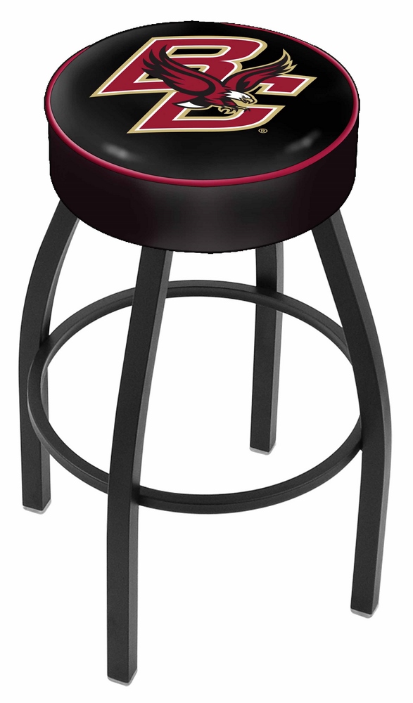 Boston College Eagles (L8B1) 25" Tall Logo Bar Stool by Holland Bar Stool Company (with Single Ring Swivel Black So