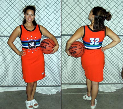 female basketball jersey dress