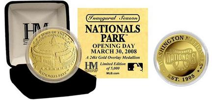 Nationals Park 24KT Gold Commemorative Coin from The Highland Mint