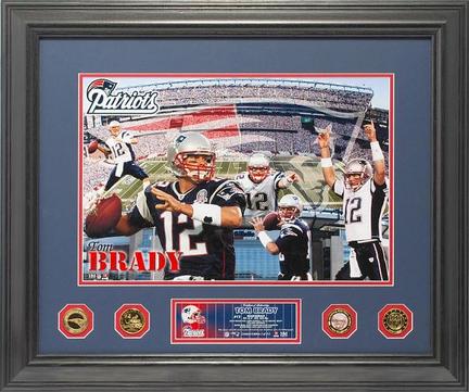 Tom Brady "NFL Greats Special Edition" Framed 13"x 19" Photograph and Medallion Set from The Highlan