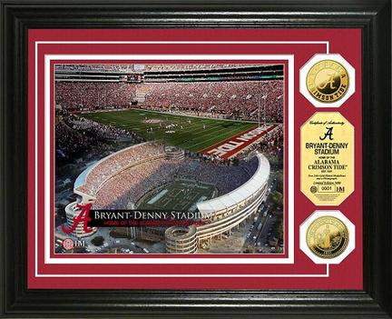 Alabama Crimson Tide Bryant-Denny Stadium Framed 8" x 10" Photograph and Medallion Set from The Highland Mint