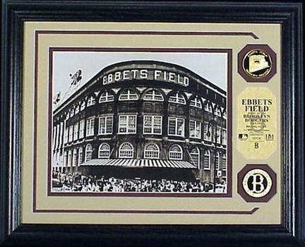 Ebbets Field 8" x 10" Framed Photograph and Medallion Set from The Highland Mint
