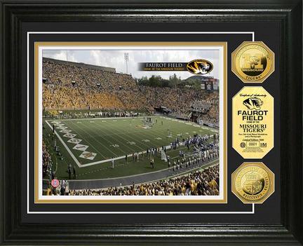 Missouri Tigers Faurot Stadium Framed 8" x 10" Photograph and Medallion Set from The Highland Mint