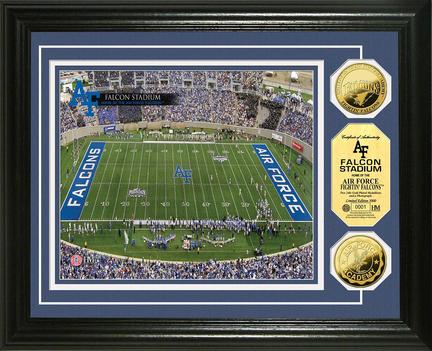 Air Force Academy Falcons Stadium Framed 8" x 10" Photograph and Medallion Set from The Highland Mint