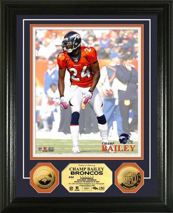 Champ Bailey Framed 8" x 10" Photograph and Medallion Set from The Highland Mint
