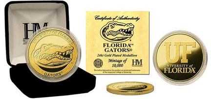Florida Gators 24KT Gold Commemorative Coin from The Highland Mint
