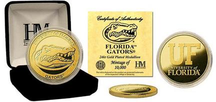 Florida Gators 24KT Gold Commemorative Coin from The Highland Mint