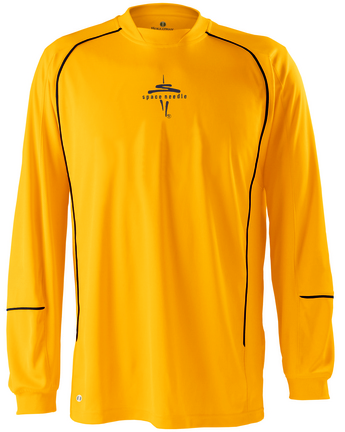 Rival Long Sleeve Dry-Excel&trade; Twill Interlock Knit Shirt (4X-Large) from Holloway Sportswear