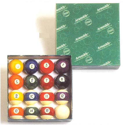 2 1/4" 6 oz. "Aramith Premier" Belgian Aramith Billiard Ball Set (16 Ball Set) from Imperial Internationa