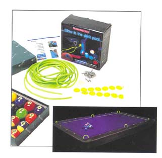 Belgian Aramith Glow in the Dark Kit (Billiard Balls / Tubing / Sights) from Imperial International