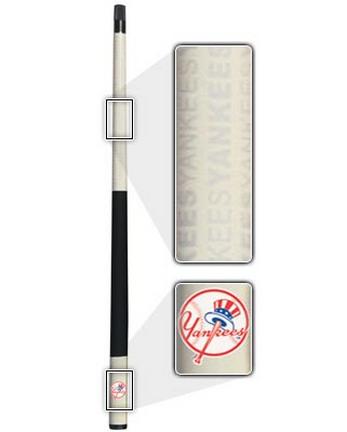 57" New York Yankees MLB Team Logo 2 Piece Cue from Imperial International