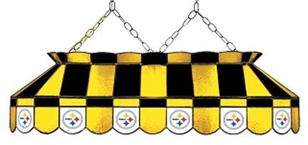 Pittsburgh Steelers NFL Licensed 40" Rectangular Stained Glass Lamp from Imperial International