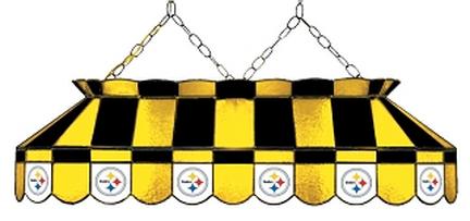 Pittsburgh Steelers NFL Licensed 40" Rectangular Stained Glass Lamp from Imperial International