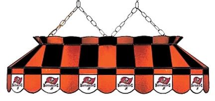 Tampa Bay Buccaneers NFL Licensed 40" Rectangular Stained Glass Lamp from Imperial International
