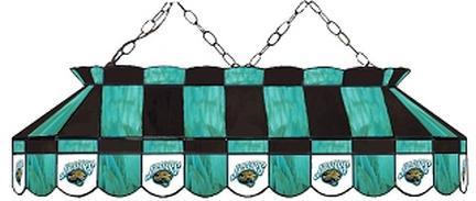 Jacksonville Jaguars NFL Licensed 40" Rectangular Stained Glass Lamp from Imperial International