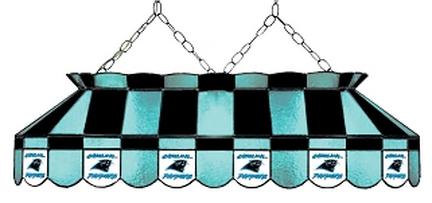 Carolina Panthers NFL Licensed 40" Rectangular Stained Glass Lamp from Imperial International