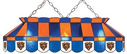 Chicago Bears NFL Licensed 40" Rectangular Stained Glass Lamp from Imperial International