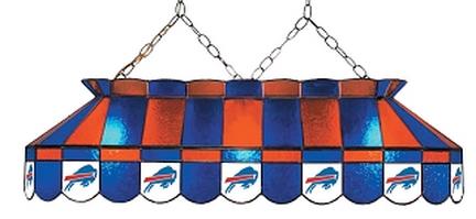 Buffalo Bills NFL Licensed 40" Rectangular Stained Glass Lamp from Imperial International