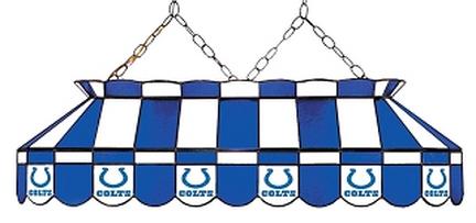 Indianapolis Colts NFL Licensed 40" Rectangular Stained Glass Lamp from Imperial International