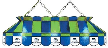 Seattle Seahawks NFL Licensed 40" Rectangular Stained Glass Lamp from Imperial International