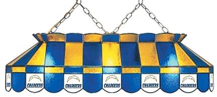 San Diego Chargers NFL Licensed 40" Rectangular Stained Glass Lamp from Imperial International