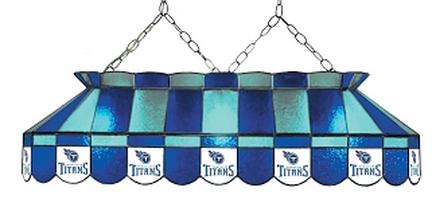 Tennessee Titans NFL Licensed 40" Rectangular Stained Glass Lamp from Imperial International