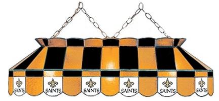 New Orleans Saints NFL Licensed 40" Rectangular Stained Glass Lamp from Imperial International