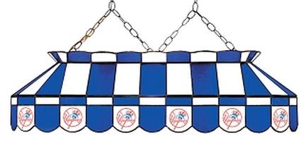 New York Yankees MLB Licensed 40" Rectangular Stained Glass Lamp from Imperial International