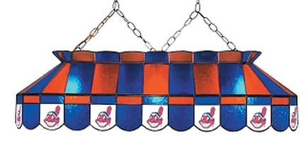 Cleveland Indians MLB Licensed 40" Rectangular Stained Glass Lamp from Imperial International