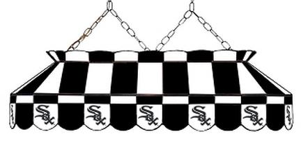 Chicago White Sox MLB Licensed 40" Rectangular Stained Glass Lamp from Imperial International