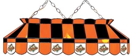 Baltimore Orioles MLB Licensed 40" Rectangular Stained Glass Lamp from Imperial International