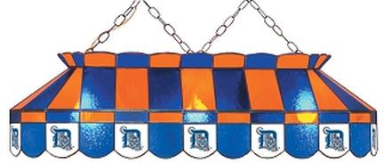 Detroit Tigers MLB Licensed 40" Rectangular Stained Glass Lamp from Imperial International