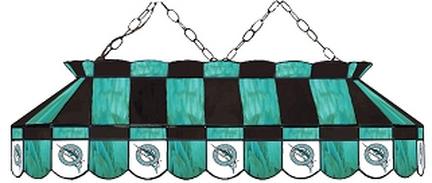 Florida Marlins MLB Licensed 40" Rectangular Stained Glass Lamp from Imperial International