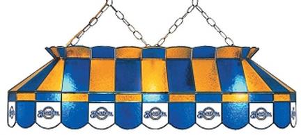 Milwaukee Brewers MLB Licensed 40" Rectangular Stained Glass Lamp from Imperial International