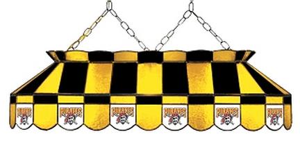 Pittsburgh Pirates MLB Licensed 40" Rectangular Stained Glass Lamp from Imperial International