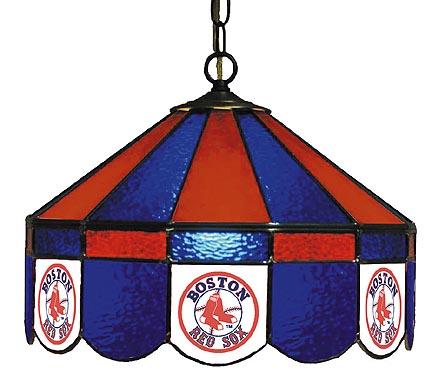 Boston Red Sox MLB Licensed 16" Diameter Stained Glass Lamp from Imperial International
