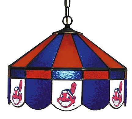 Cleveland Indians MLB Licensed 16" Diameter Stained Glass Lamp from Imperial International