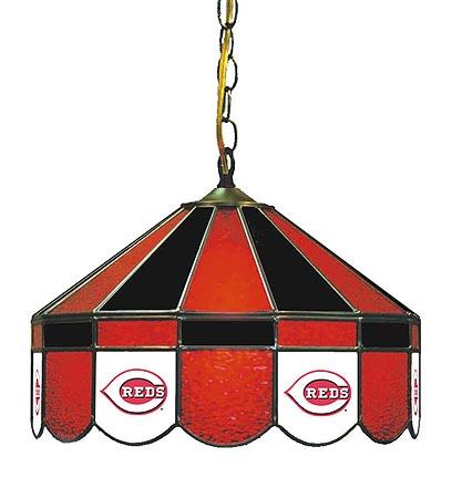 Cincinnati Reds MLB Licensed 16" Diameter Stained Glass Lamp from Imperial International