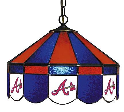 Atlanta Braves MLB Licensed 16" Diameter Stained Glass Lamp from Imperial International