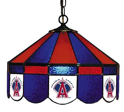 Los Angeles Angels of Anaheim MLB Licensed 16" Diameter Stained Glass Lamp from Imperial International