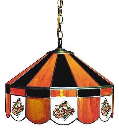 Baltimore Orioles MLB Licensed 16" Diameter Stained Glass Lamp from Imperial International