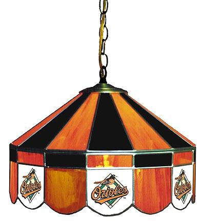 Baltimore Orioles MLB Licensed 16" Diameter Stained Glass Lamp from Imperial International